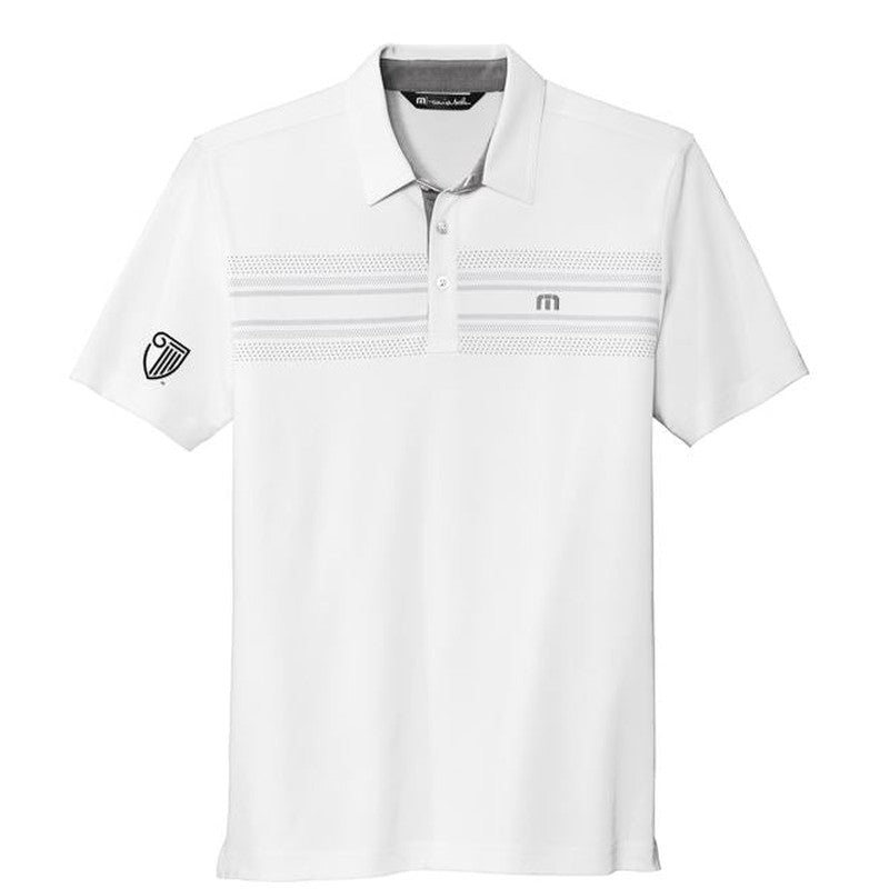 STRAYER NEW Travis Mathew Monterey Chest Stripe Polo - White