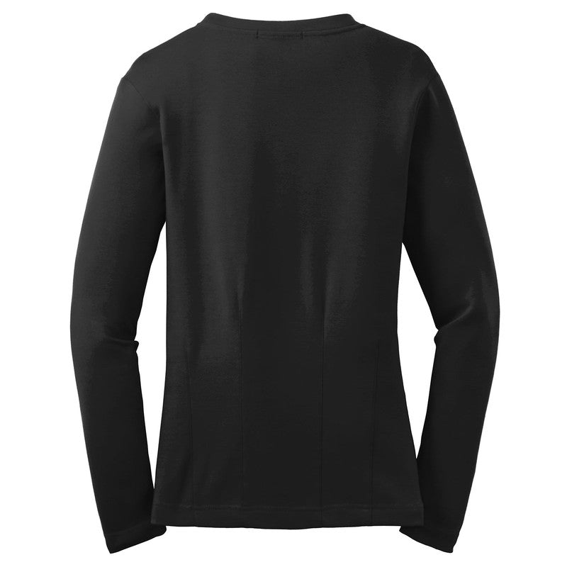 STRAYER Port Authority® Ladies Modern Stretch Cotton Cardigan-Black