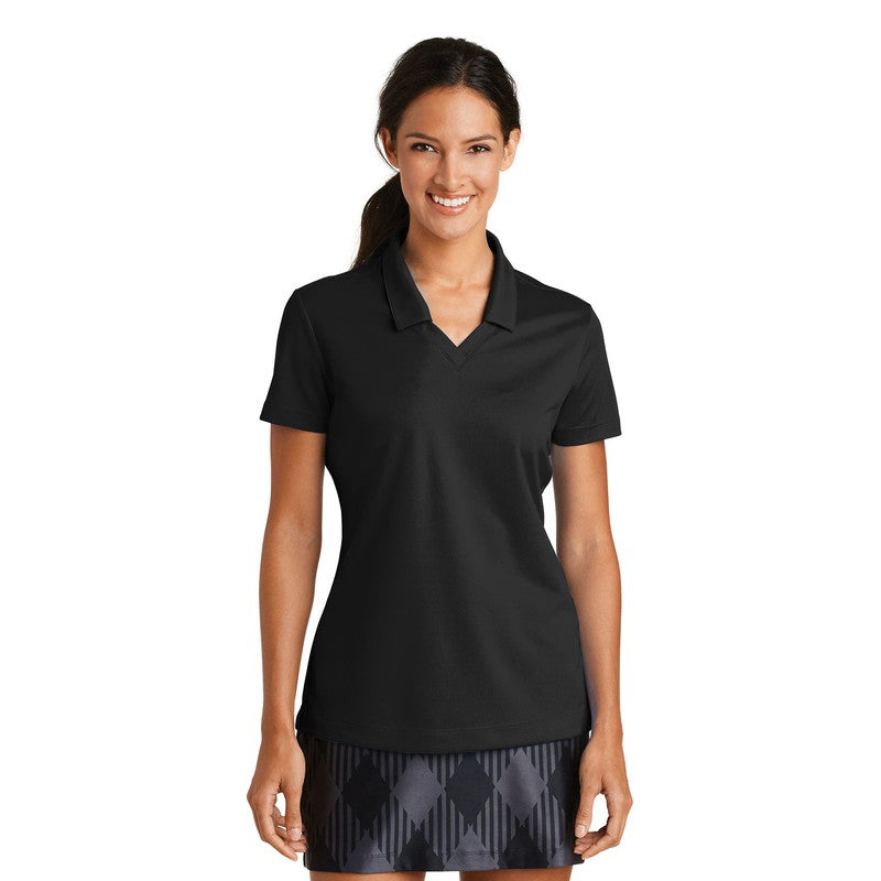 Nike Ladies Dri-FIT Micro Pique Polo-Black