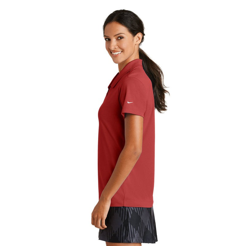 Nike Ladies Dri-FIT Micro Pique Polo-Varsity Red