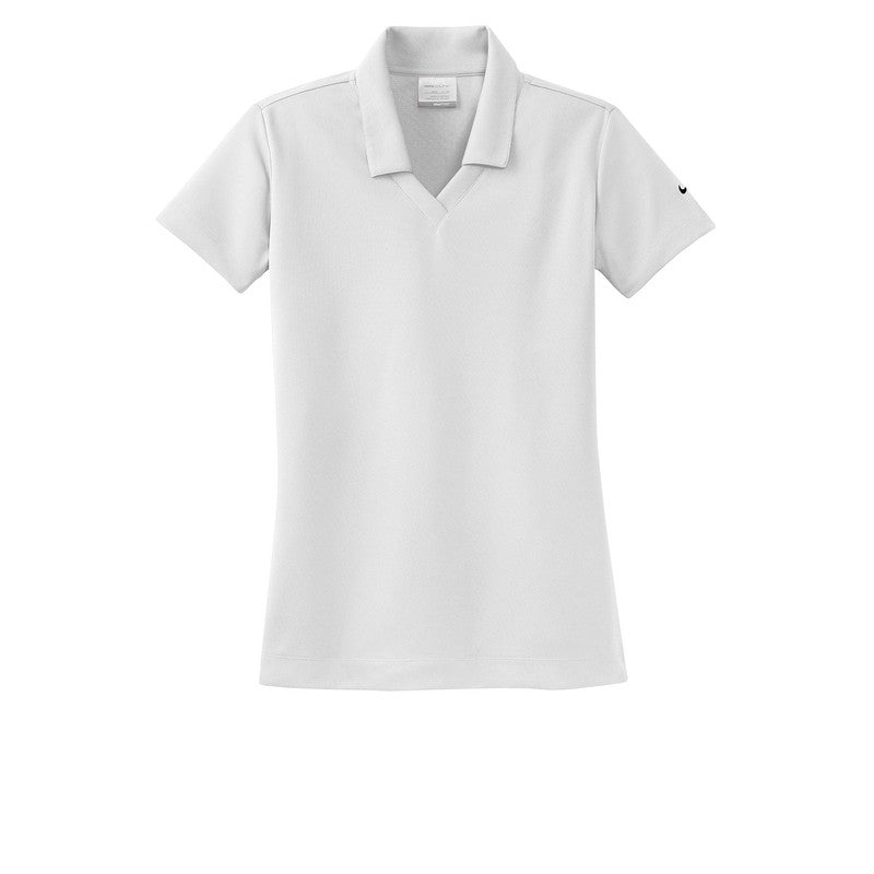 Nike Ladies Dri-FIT Micro Pique Polo-White