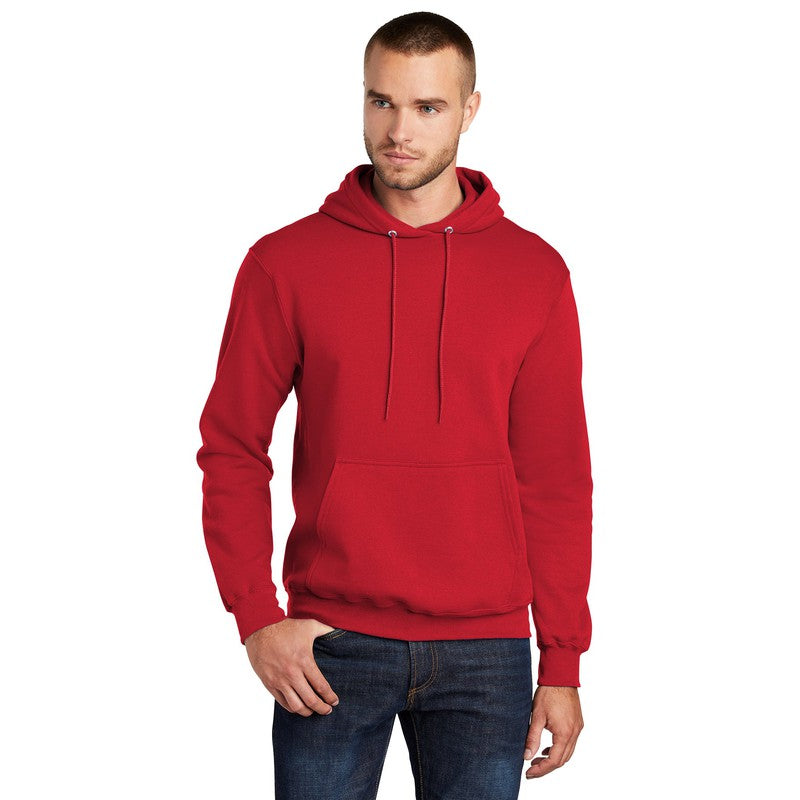 STRAYER Port & Company® Core Fleece Pullover Hooded Sweatshirt-Red