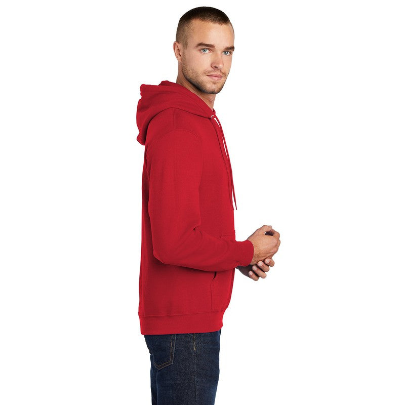 STRAYER Port & Company® Core Fleece Pullover Hooded Sweatshirt-Red