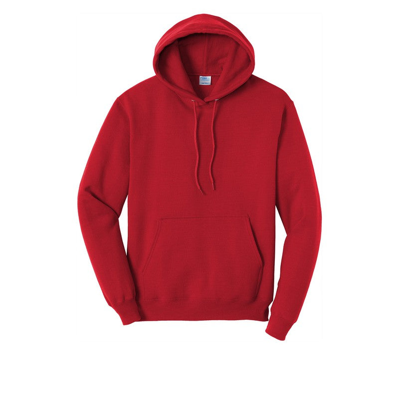 STRAYER Port & Company® Core Fleece Pullover Hooded Sweatshirt-Red