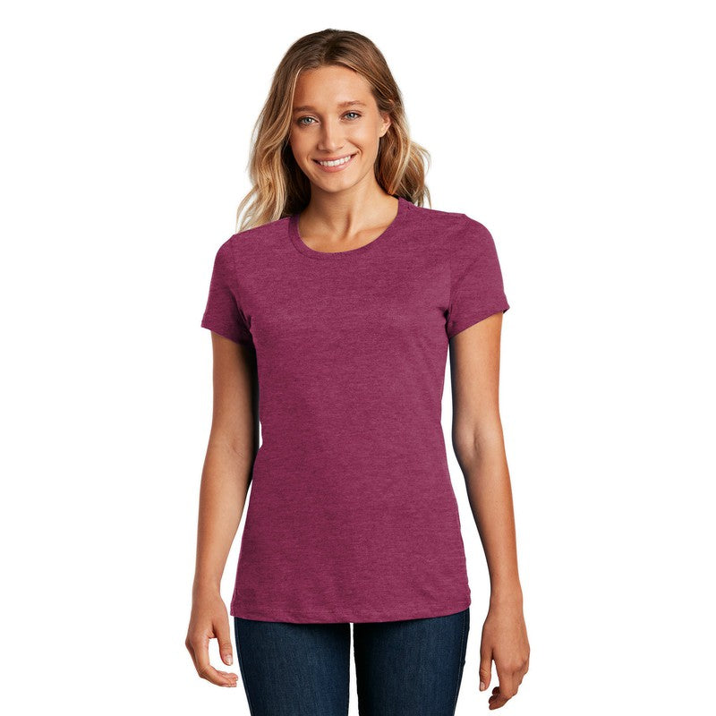STRAYER District ® Women’s Perfect Weight ® Tee-Heathered Loganberry