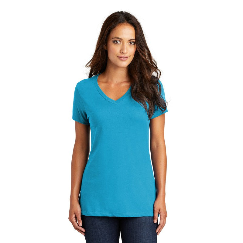 District ® Women’s Perfect Weight ® V-Neck Tee-Bright Turquoise