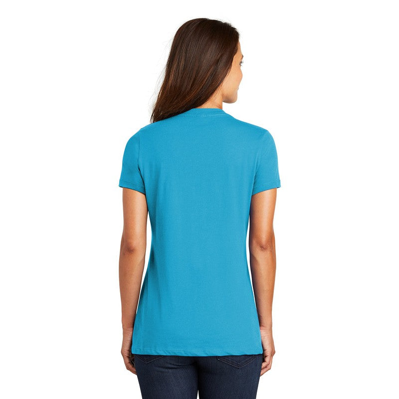 District ® Women’s Perfect Weight ® V-Neck Tee-Bright Turquoise