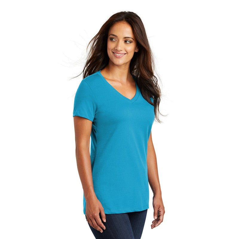 District ® Women’s Perfect Weight ® V-Neck Tee-Bright Turquoise