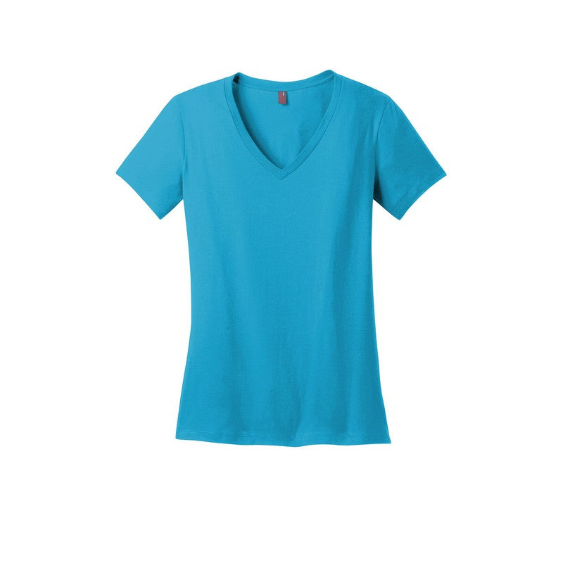 District ® Women’s Perfect Weight ® V-Neck Tee-Bright Turquoise