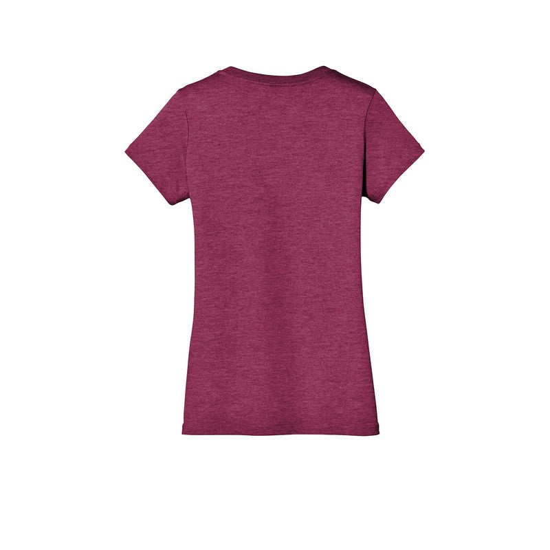 District ® Women’s Perfect Weight ® V-Neck Tee-Heathered Loganberry