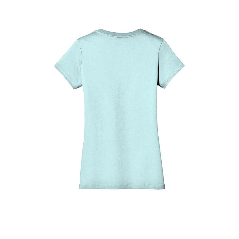District ® Women’s Perfect Weight ® V-Neck Tee-SeaGlass Blue