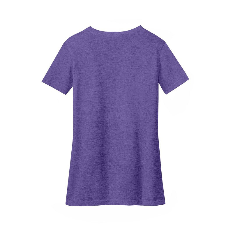 District ® Women’s Perfect Blend ® V-Neck Tee-Heathered Purple