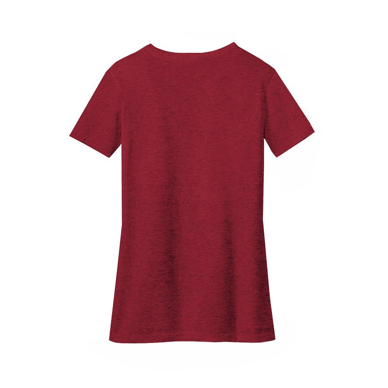 District ® Women’s Perfect Blend ® V-Neck Tee-Red Fleck