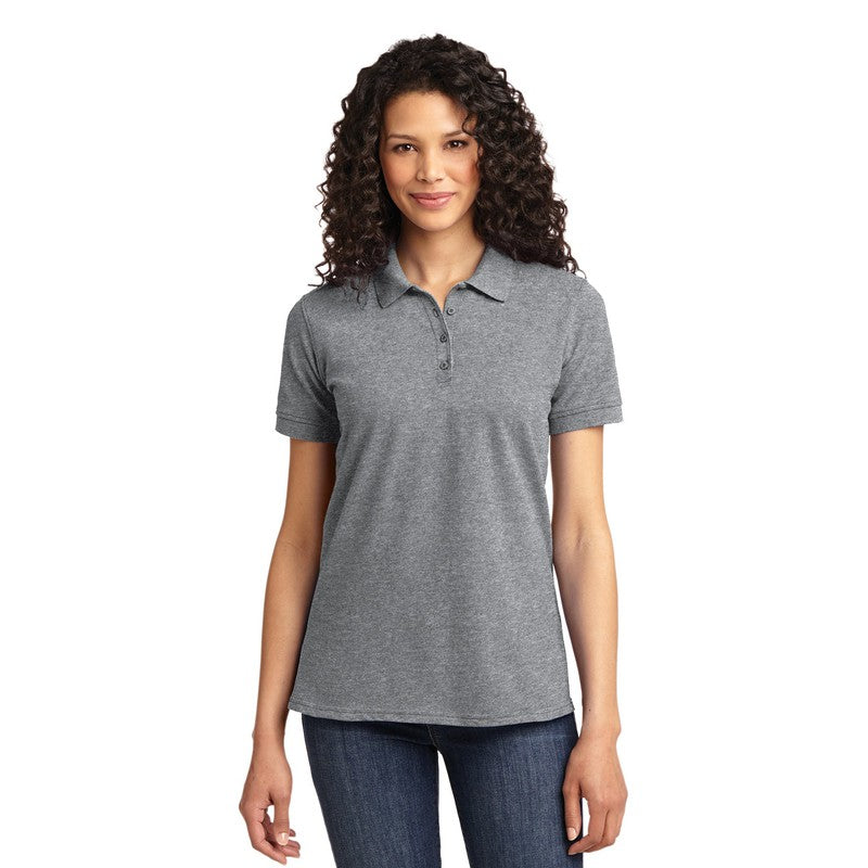 Port & Company® Ladies Core Blend Pique Polo-Athletic Heather