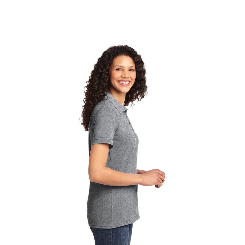 Port & Company® Ladies Core Blend Pique Polo-Athletic Heather