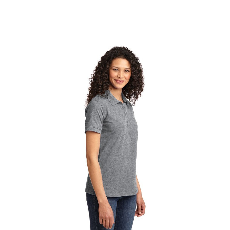 Port & Company® Ladies Core Blend Pique Polo-Athletic Heather