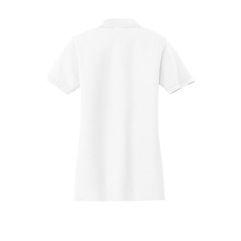 Port & Company® Ladies Core Blend Pique Polo-White