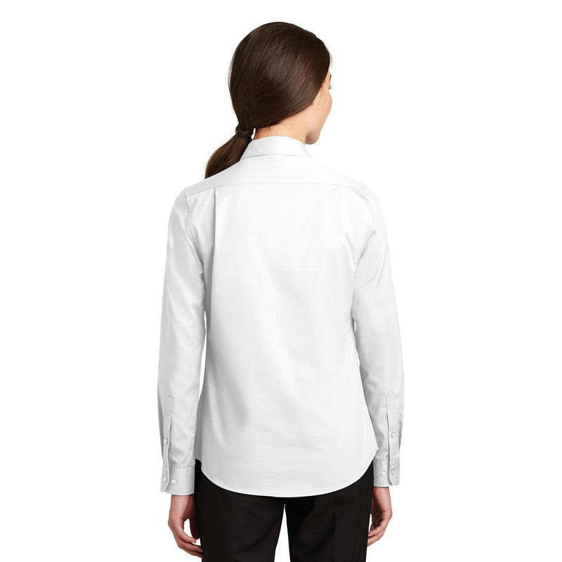 SEI - Port Authority Ladies SuperPro Twill Shirt - White