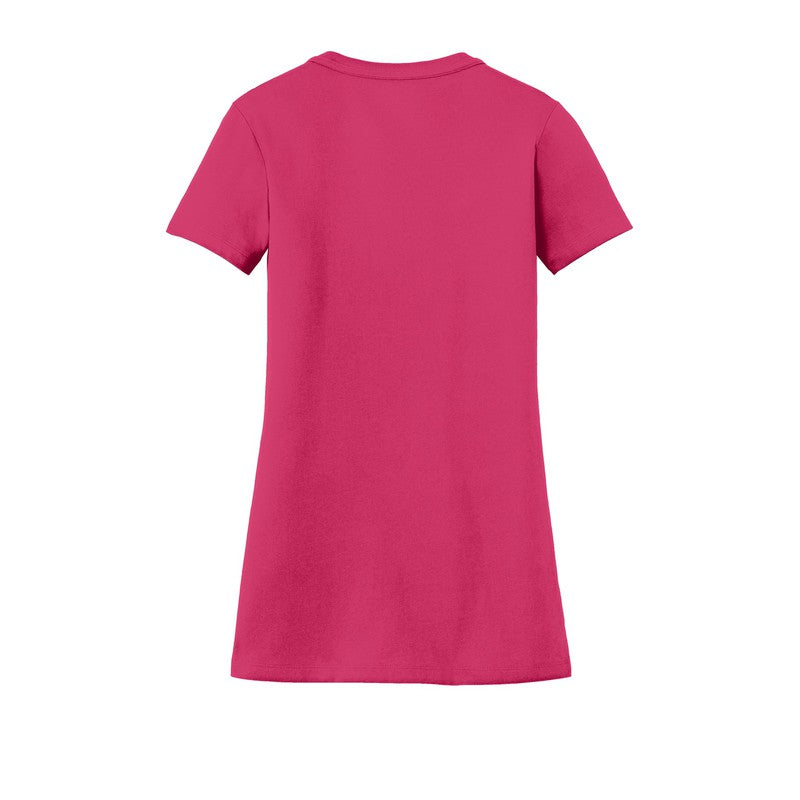 Ladies Heritage Blend V-Neck Tee DEEP PINK
