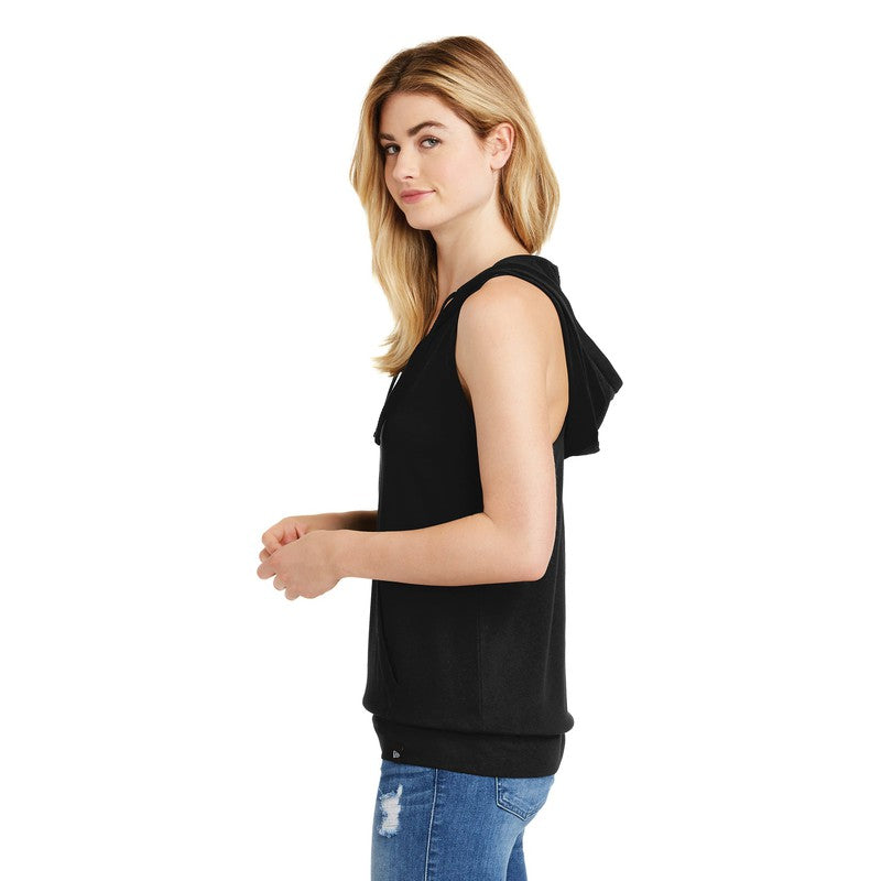 New Era® Ladies Heritage Blend Hoodie Tank-Black