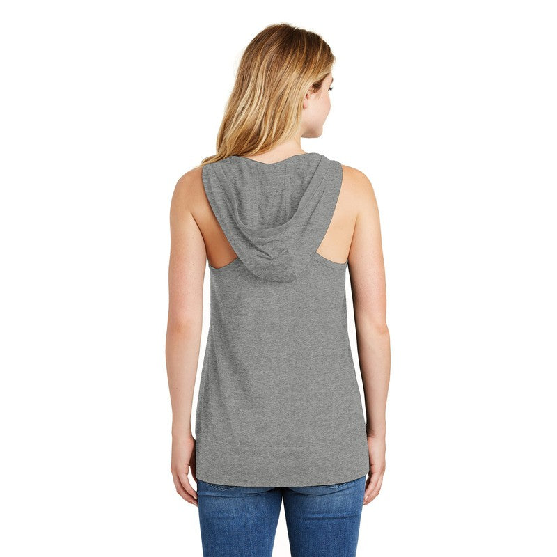 New Era® Ladies Heritage Blend Hoodie Tank-Shadow Grey Heather