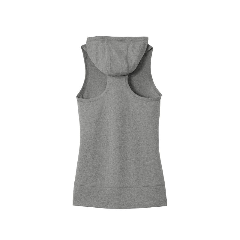 New Era® Ladies Heritage Blend Hoodie Tank-Shadow Grey Heather