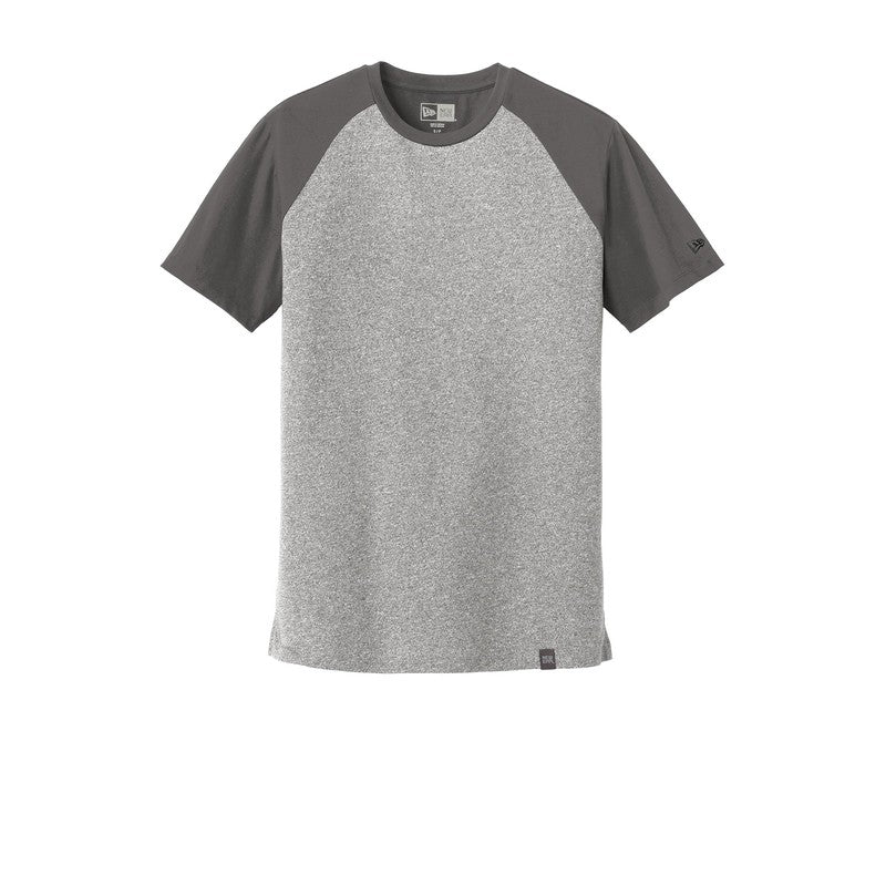 New Era® Heritage Blend Varsity Tee-Graphite/ Light Graphite Twist