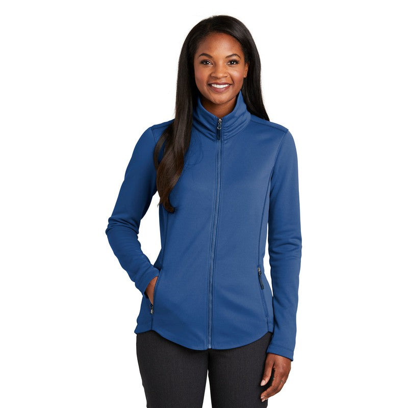 LADIES Port Authority ® Collective Smooth Fleece Jacket-NIGHT SKY BLUE