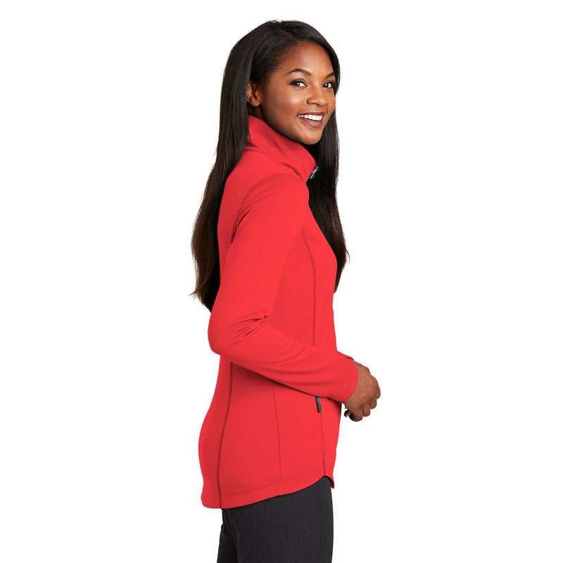 LADIES Port Authority ® Collective Smooth Fleece Jacket-RED PEPPER