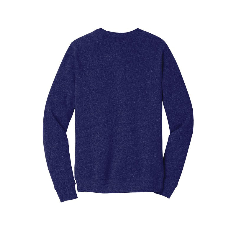 UNISEX Bella+Canvas ® Unisex Sponge Fleece Raglan Sweatshirt-NAVY TRI-BLEND