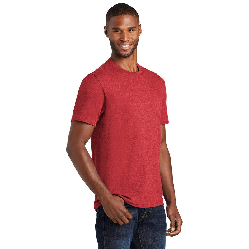 Port & Company ® Fan Favorite ™ Blend Tee-Cardinal Heather