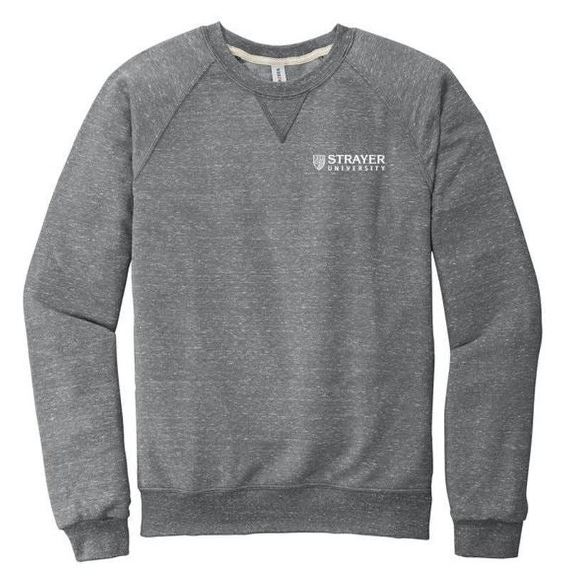 JERZEES ® Snow Heather French Terry Raglan Crew-CHARCOAL