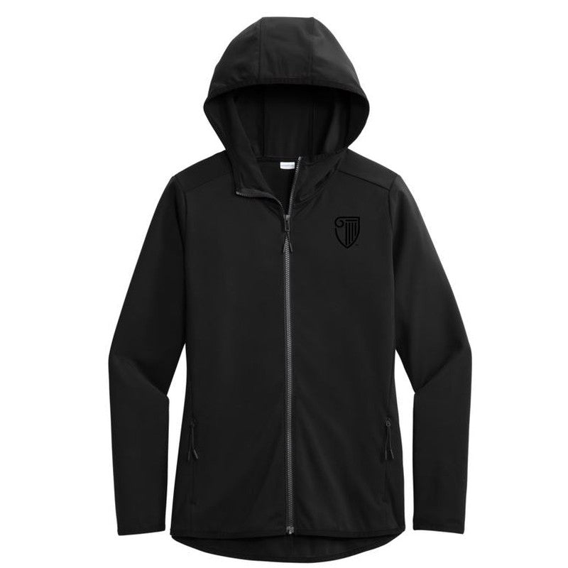 STRAYER Sport-Tek® Ladies Circuit Hooded Full-Zip - Black