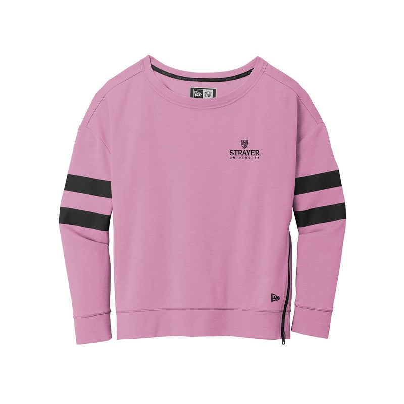 New Era Ladies Tri-Blend Fleece Varsity Crew