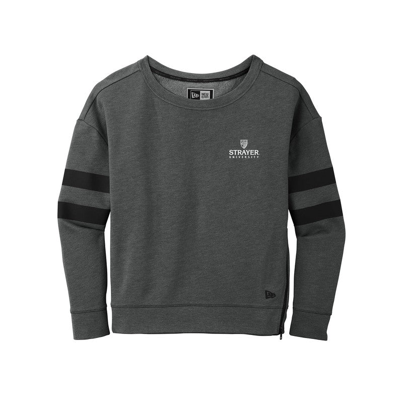 New Era Ladies Tri-Blend Fleece Varsity Crew