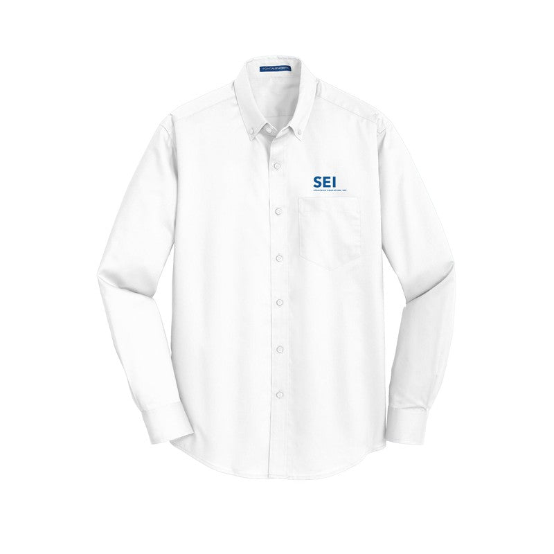 SEI - Port Authority SuperPro Twill Shirt - White