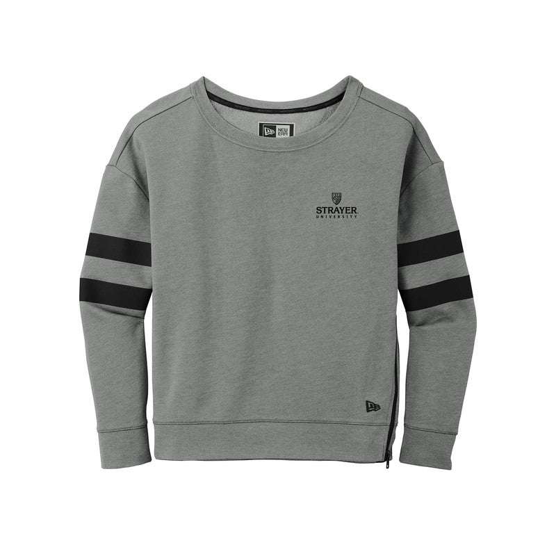 New Era Ladies Tri-Blend Fleece Varsity Crew