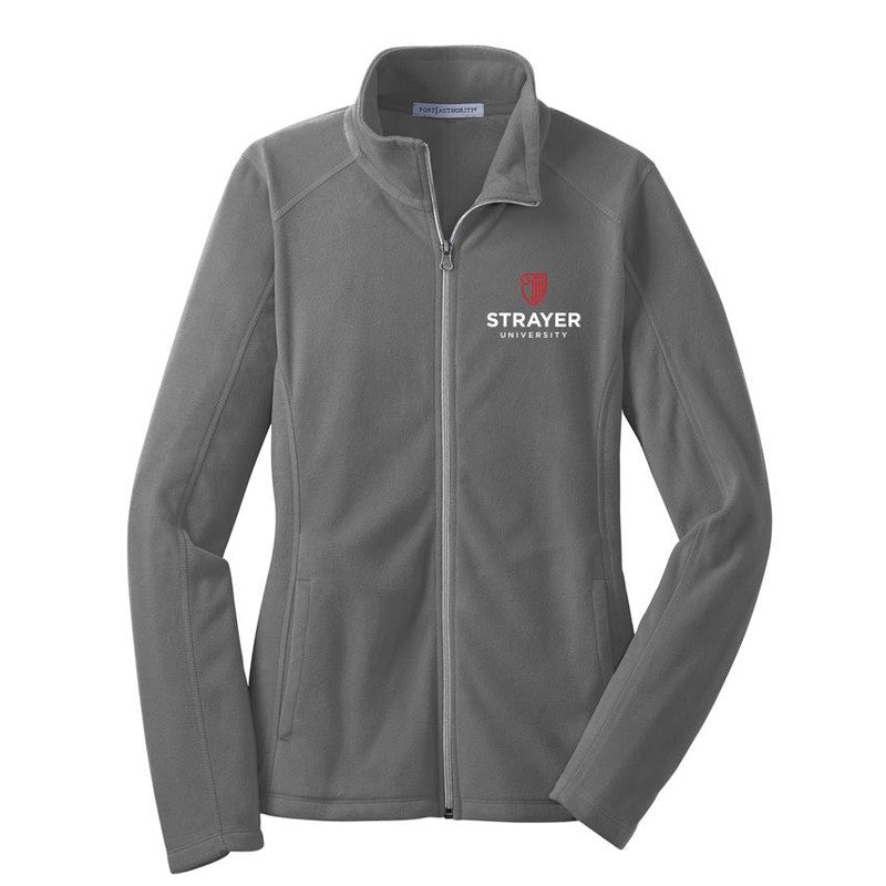 STRAYER Ladies Microfleece Jacket - Pearl Grey