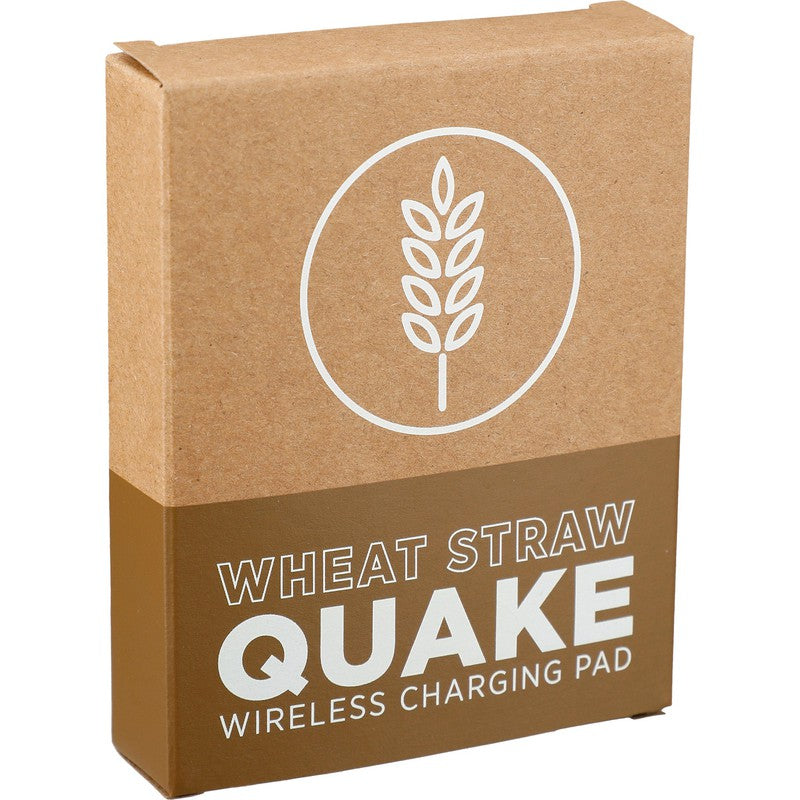 STRAYER Wheat Straw Quake Wireless Charging Pad - Beige