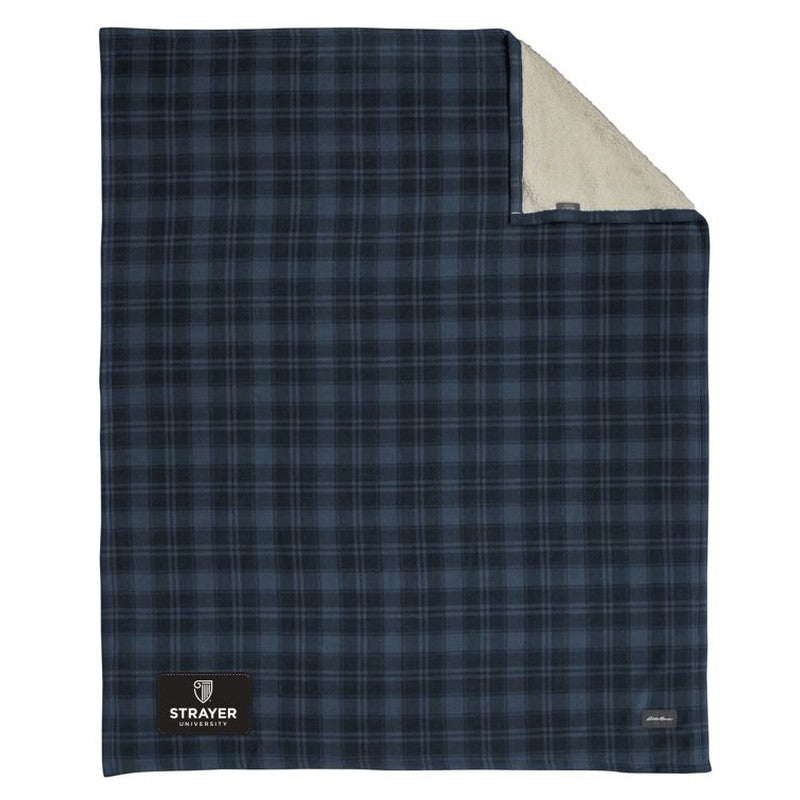 STRAYER Eddie Bauer® Woodland Blanket - River Blue Navy/Bone