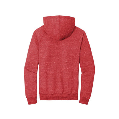 NEW STRAYER Jerzees ® Snow Heather French Terry Raglan Hoodie - RED