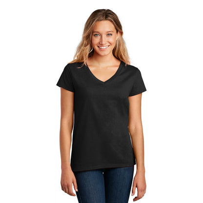 NEW STRAYER District ® Women’s Re-Tee ® V-Neck - Black