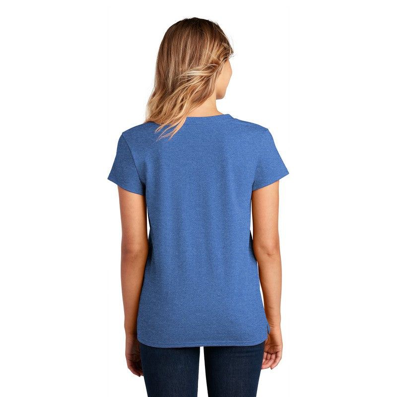 NEW STRAYER District ® Women’s Re-Tee ® V-Neck - Blue Heather