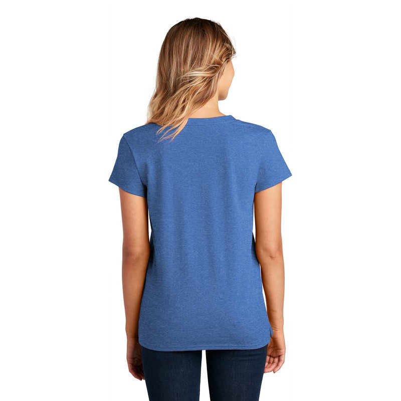 STRAYER District ® Women’s Re-Tee ® V-Neck - Blue Heather