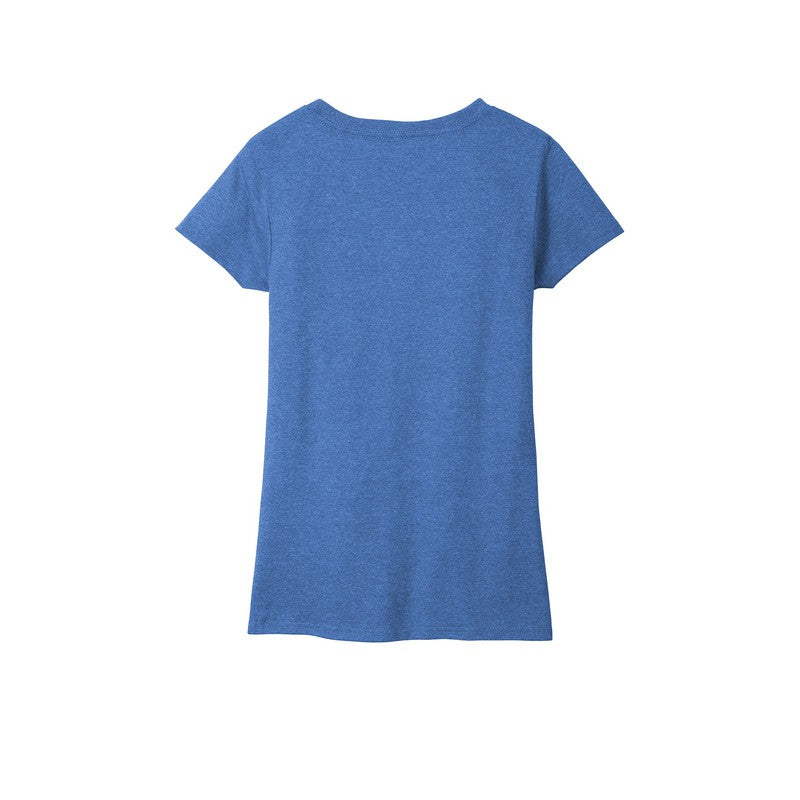 NEW STRAYER District ® Women’s Re-Tee ® V-Neck - Blue Heather