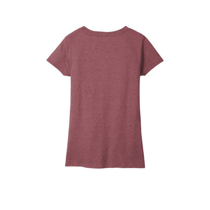 NEW STRAYER District ® Women’s Re-Tee ® V-Neck - Maroon Heather