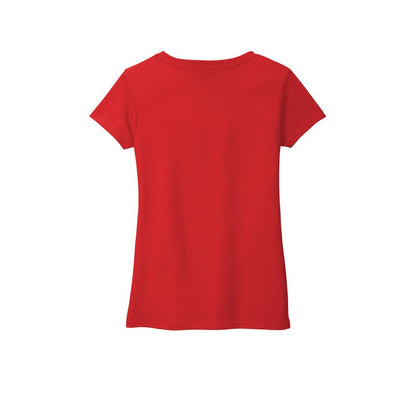 NEW STRAYER District ® Women’s Re-Tee ® V-Neck - Ruby Red