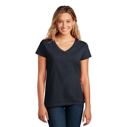 NEW STRAYER District ® Women’s Re-Tee ® V-Neck - True Navy