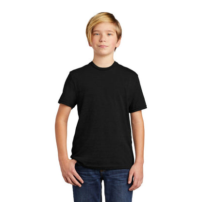 NEW STRAYER Allmade® Youth Tri-Blend Tee -  Deep Black