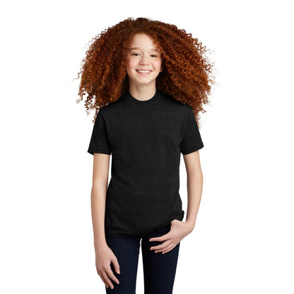 NEW STRAYER Allmade® Youth Tri-Blend Tee -  Deep Black